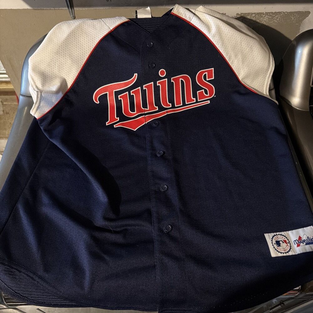 Vintage 90’s Majestic Minnesota Twins MLB Baseball Stitched Jersey 2XL
